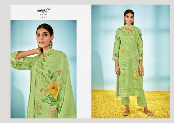 Kimora Rumi Cotton Satin Designer Dress Material